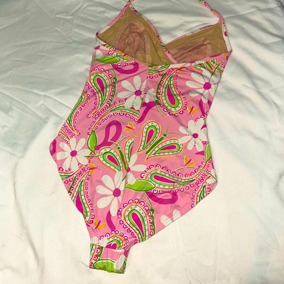 Vintage Lily Pulitzer original Paisley pink one piece swimsuit Lily Pulitzer - Picture 8 of 12
